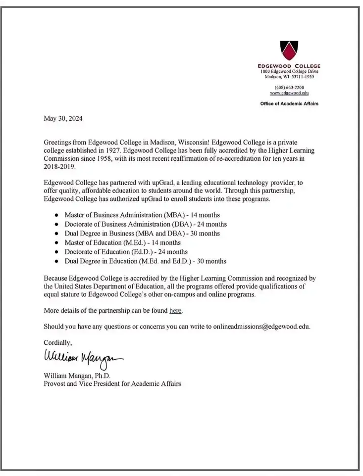  Statement of HLC Accreditation
